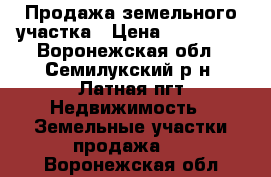 Продажа земельного участка › Цена ­ 500 000 - Воронежская обл., Семилукский р-н, Латная пгт Недвижимость » Земельные участки продажа   . Воронежская обл.